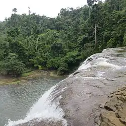 Blick von der Fallkante des Hauptfalls