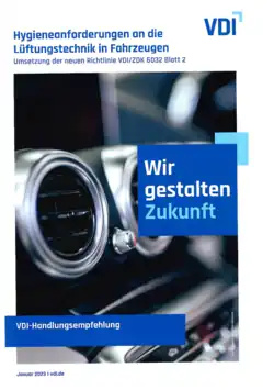 Titel VDI Handlungsempfehlungen für Kfz Raumluft Hygiene