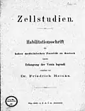 Titelseite aus der Habilitationsschrift von Friedrich Reinke