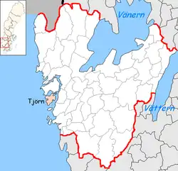 Lage der Gemeinde Tjörn