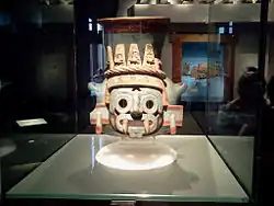 Tlāloc-Bildnisgefäß (Azteken); ca. 1440–1469; Templo Mayor Museum