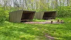 Shelter am Kongeåstien zum Übernachten, südlich von Tobøl