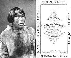 Portraitaufnahme von Tobias, Fotograf: Jacob Martin Jacobsen, Foto von 1880