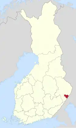 Lage von Tohmajärvi in Finnland