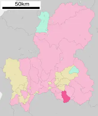 Lage Tokis in der Präfektur