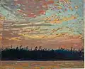 Sonnenuntergangshimmel, Sommer 1917. National Gallery of Canada – Musée des beaux-arts du Canada