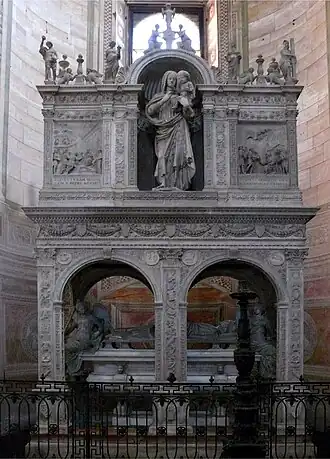 Gian Cristoforo Romano und Benedetto Briosco, Grabmal von Gian Galeazzo Visconti.
