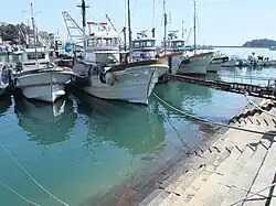 Treppenartige Anlegestelle