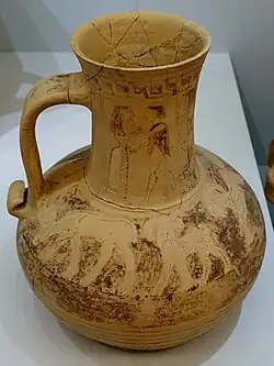 Oinochoe mit Liebespaar