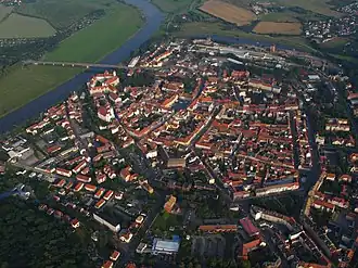 Torgau aus nordwestlicher Richtung