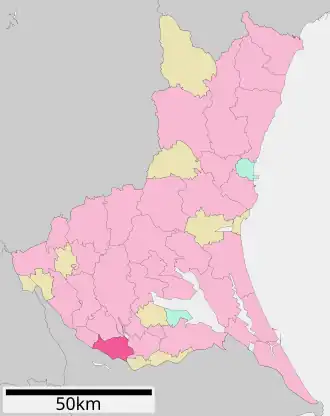 Lage Torides in der Präfektur