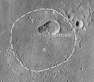 Torricelli mit Nebenkratern (LROC-WAC)