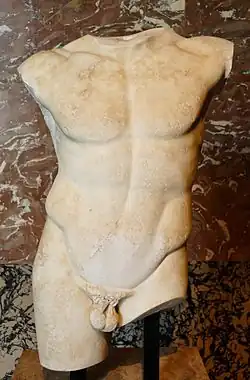 Torso des Diadumenos im Louvre, Paris.