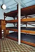 Schlafraum der Soldaten in der Festung Gross-Tosse