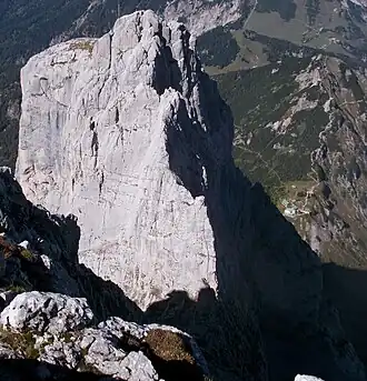 Gipfel des Totenkirchl gesehen von der Hinteren Karlspitze