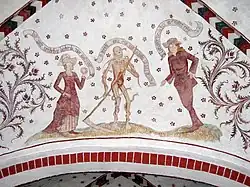 Fresko in der St. Marien-Kirche, Loxstedt, 15.&nbsp;Jahrhundert