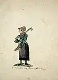 Bäuerin in Arbeitstracht aus Birx um 1817