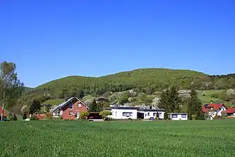 Traddelkopf, im Vordergrund Gellershausen