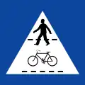 Fußgänger- und Radfahrerüberweg