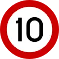 Höchstgeschwindigkeit (10 km/h)