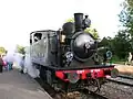 Halt der Museumsbahn in Sentheim