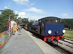 Lokomotive WD 92 Waggoner als Museumslokomotive der Isle of Wight Steam Railway