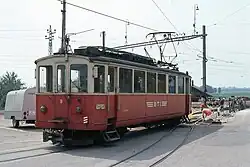 BDe 4/4 9 der Biel-Täuffelen-Ins-Bahn, Baujahr 1905