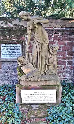 Grabmal der Ehefrau des Hofbibliothekars Karl Theodor von Traitteur, Hauptfriedhof Mannheim