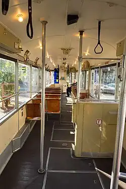 Genfer Museumswagen 729 mit Kondukteursitz