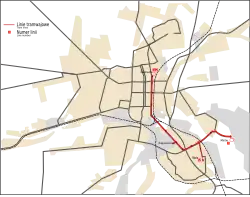 Netzplan von 1959 bis 1971