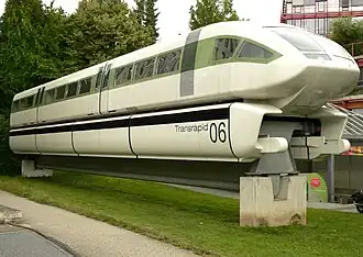 Die Sektion I des Transrapid 06 im Deutschen Museum Bonn (2016)