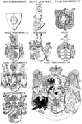 Wappenentwicklung derer von Trauttmansdorff