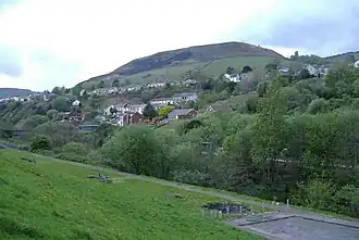 Blick auf Trealaw von Süden her