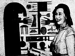 Treania Smith auf der Ausstellung French Painting Today, Sydney 1953.