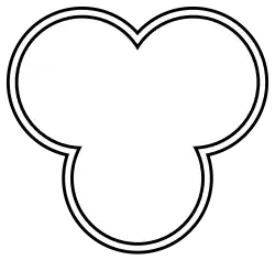 Zum Vergleich: stehender Dreipass