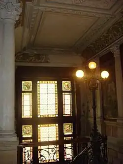 Ausmalung des Treppenhauses von Schloss Lieser, 1887