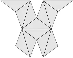 Netz eines Triakistetraeders