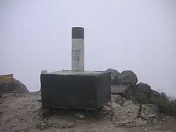 Triangulations­punkt auf dem Gipfel, 2017