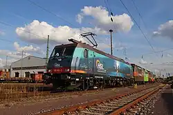 Triebfahrzeug 185 601 in Magdeburg-Rothensee