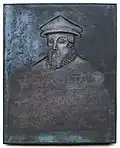 Gedenktafel am Kurfürstlichen Palais in Trier, gewidmet dem Theologen Caspar Olevian