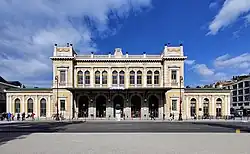Triest Südbahnhof (Architekt: Wilhelm von Flattich, 1878)