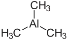 Strukturformel von Trimethylaluminium