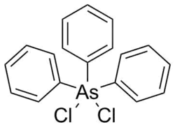 Strukturformel von Triphenylarsindichlorid