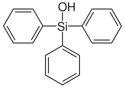 Strukturformel von Triphenylsilanol