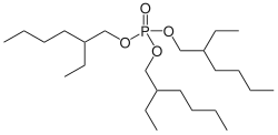 Struktur von Tris(2-ethylhexyl)phosphat