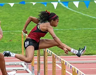 Kori Carter Rennen nicht&nbsp;beendet