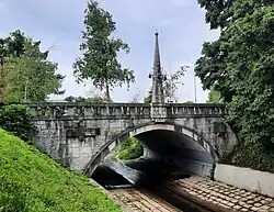 Trnovo-Brücke, Ljubljana über den Gradaščica-Kanal