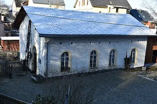 Das 1872 als Trockenschuppen errichtete Nebengebäude.