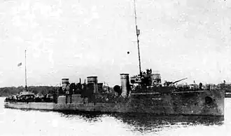 Der sowjetische Zerstörer Trotzki ex-Leitenant Iljin