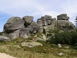 Felsen auf der polnischen Seite